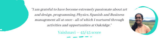 Vaishnavi 45 score
