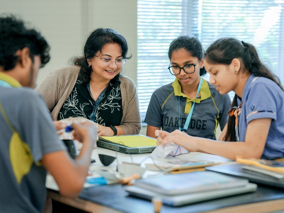 Students engaged in meaningful learning at Oakridge International School Visakhapatnam