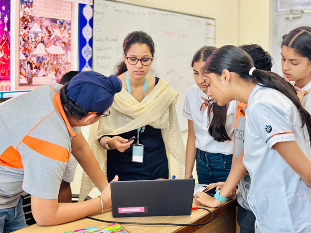 Students engaged in active learning at Oakridge International School Mohali