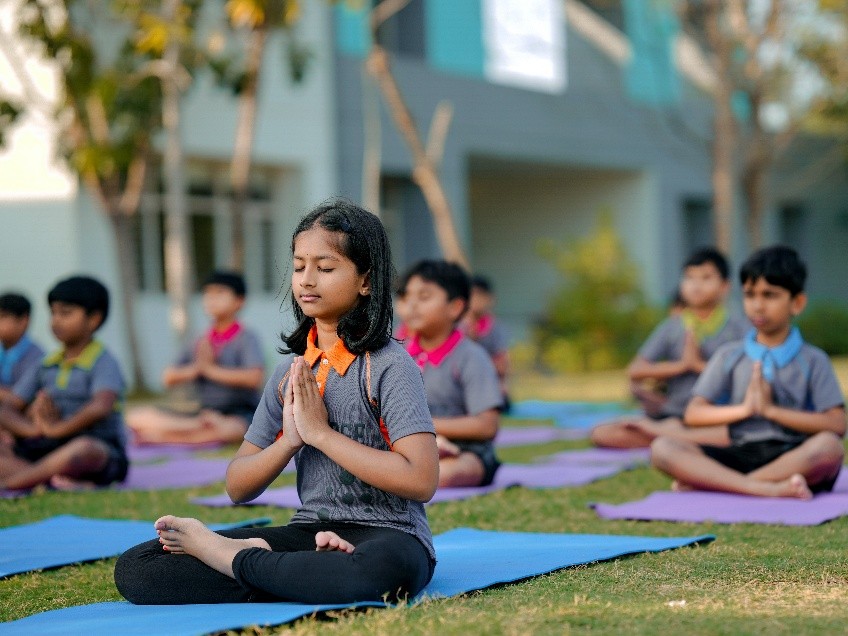 Oakridge Vizag students in a safe and supportive school environment
